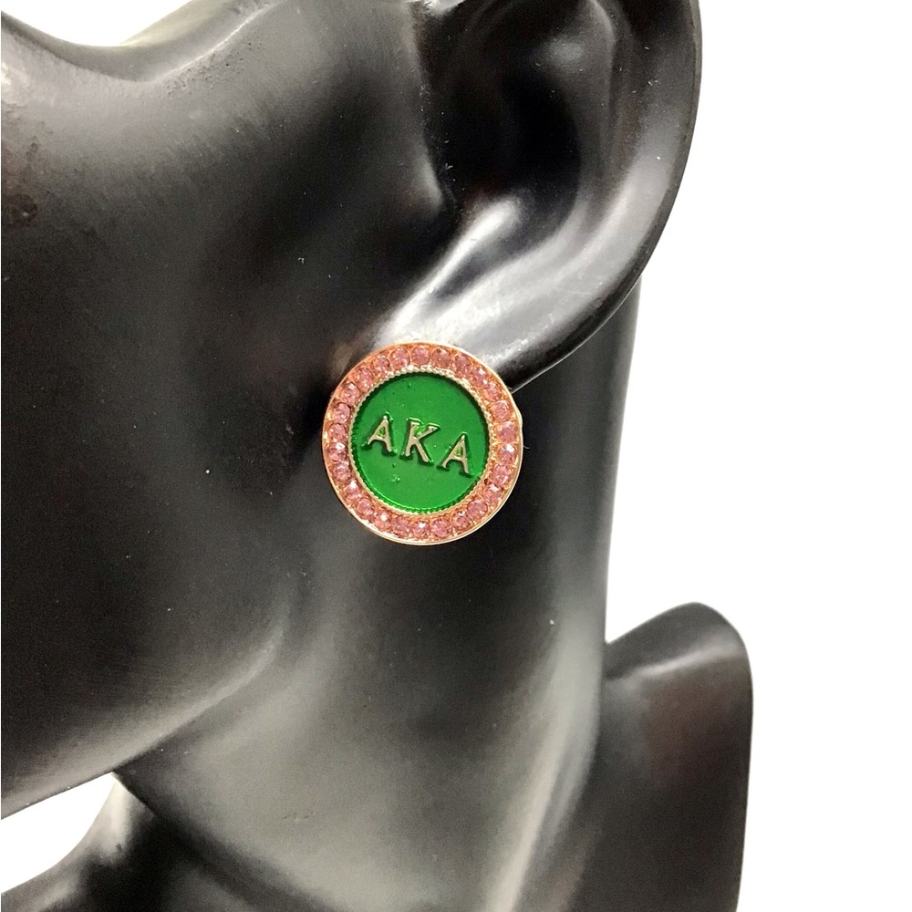 Alpha Kappa Alpha Stud Earrings